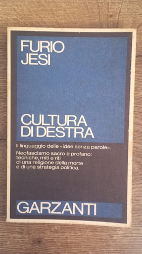 Furio jesi cultura - jesi, destra