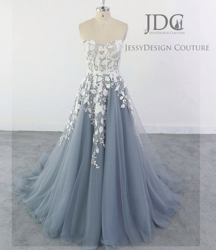 Abito sposa blu polvere - abito,