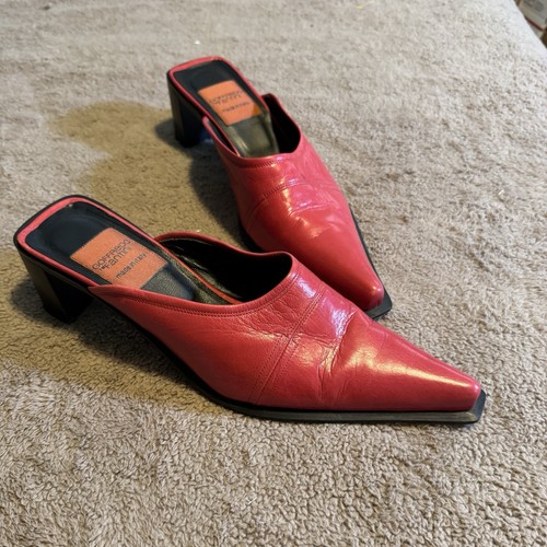 Mules rossi pelle - in,