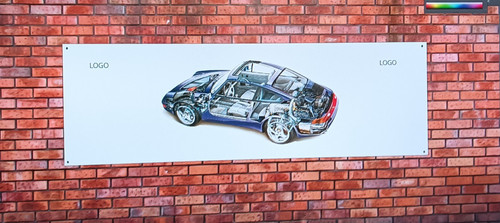 Porsche 933 grande banner pvc - 933,