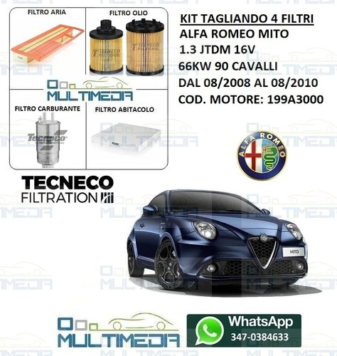 Tagliando filtri tecneco - tagliando,