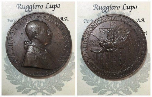 Medaglia vaticano pio xii - medaglia,
