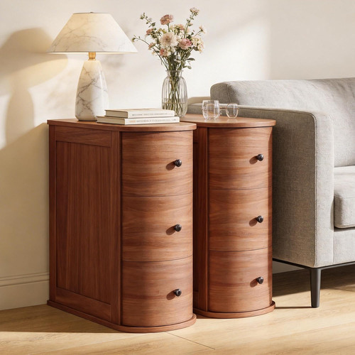 Set comodini rustici - 2,