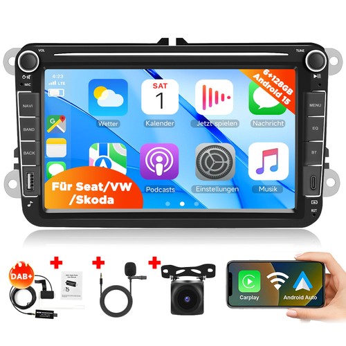 Autoradio 128g dab android15 - autoradio, 6+128g