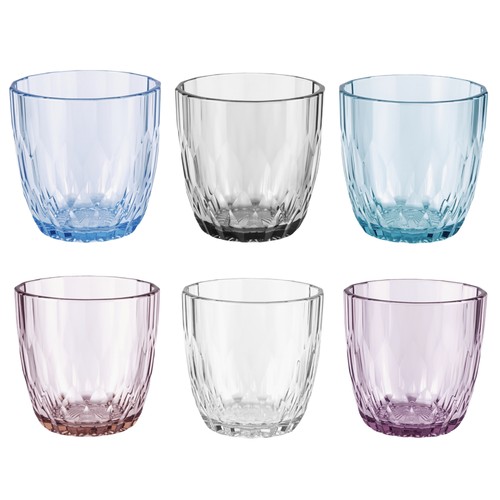 Set bicchieri colorati 300 - set,