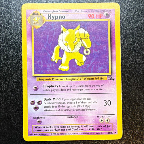 Pokémon tcg hypno - pokémon,