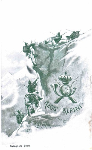 Cartolina postale alpini - cartolina,