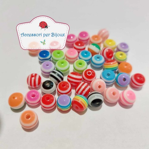 Distanziatori perle righe in - ,