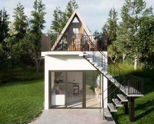 Piano casa cabina - , moderno
