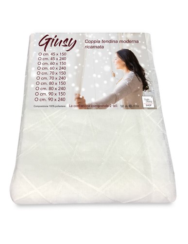Tendina giusy bianco coppia - giusy,