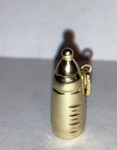 Charm bottiglia oro 14k - charm,