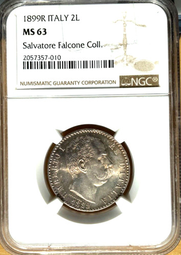 1899 italia lire ngc ms - 2, lire,