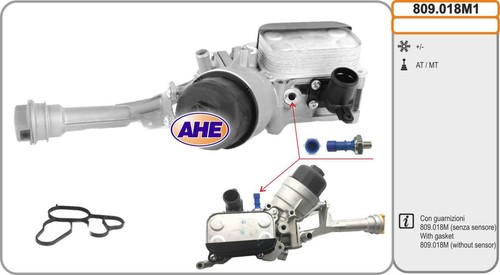 Ahe 809 018m1 radiatore olio - ahe,