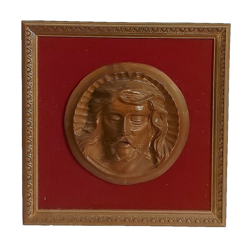Scultura volto cristo - di,