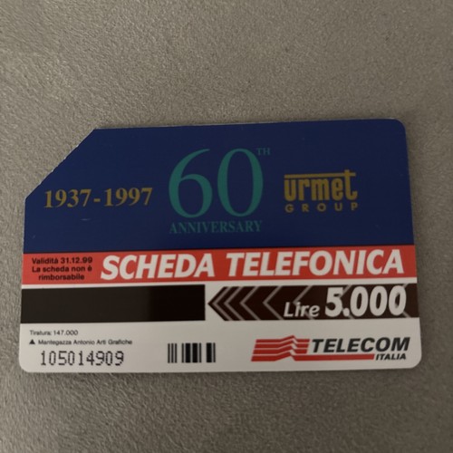 Carta telefonica anniversario - telefonica,