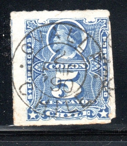 Cile stamp colon matasellos - cile,,