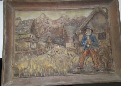 Quadro legno intagliato in - legno,