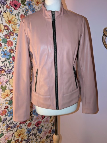 Giacca biker dkny donna rosa - giacca,