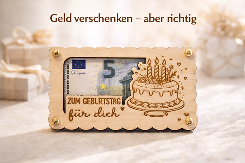 Regalo denaro compleanno carta