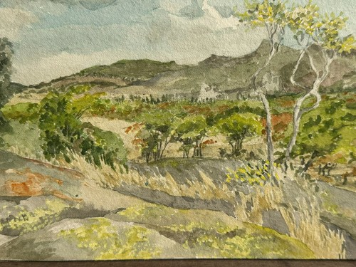 Acquerello paesaggio molto