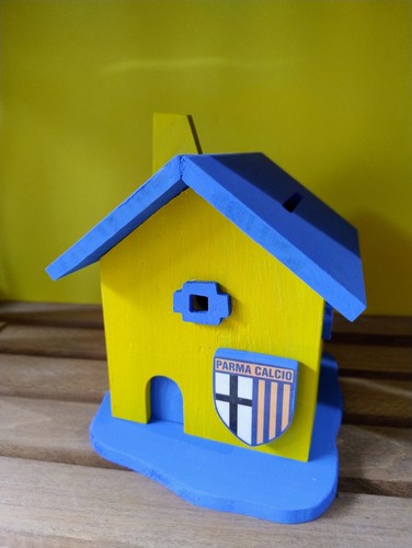 Salvadanaio legno parma - salvadanaio,