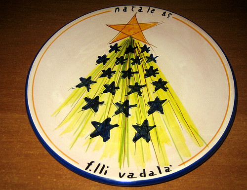 Piatto natale 1985 caltagirone - piatto,