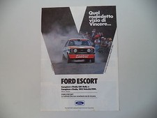 advertising Pubblicità 1980 FORD ESCORT GR1 RALLY PRESOTTO/SGHEDONI