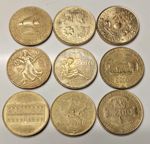 200 lire italia - pz,