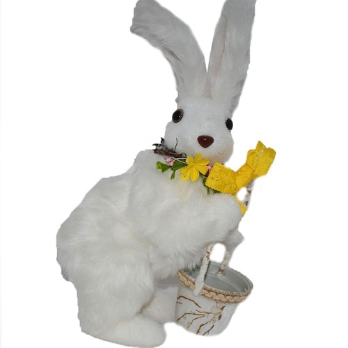Coniglio con cestino pasqua - cestino,