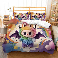 Set lenzuola personalizzabile testo #LA#BU# copripiumino 135X200 federe 80x80BN