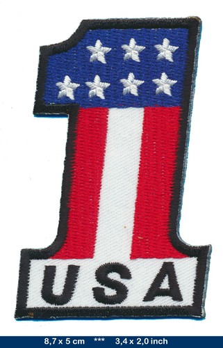 Usa toppa patch motorsport - n.1,