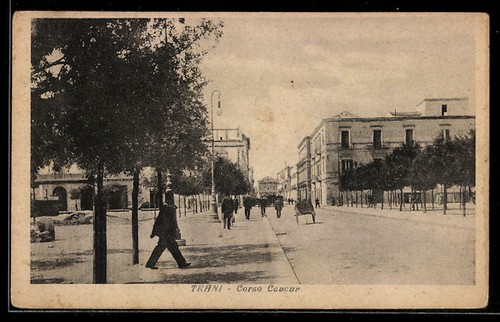 Cartolina trani corso - cartolina, trani,