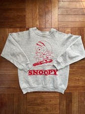 Felpa Snoopy grigia manica