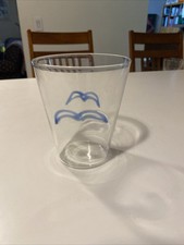 Bicchiere Parise Vetro Veneziano Italiano Murano Vetro Soffiato a Mano Alto 4,75”