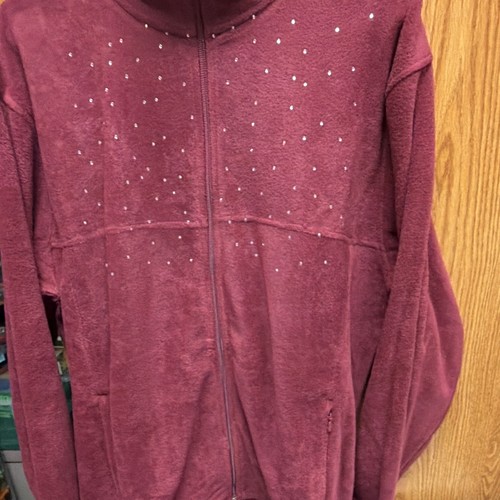 Giacca donna bordeaux full zip