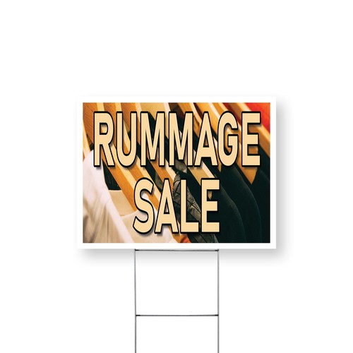 Rummage vendita insegna - vendita,