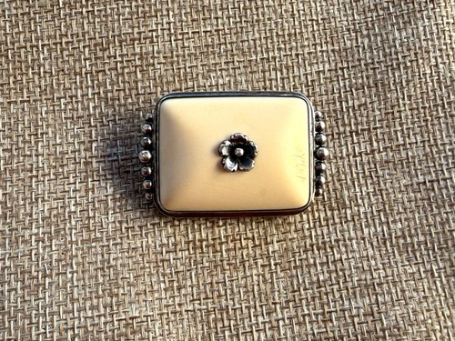 Broche art deco - en, argent