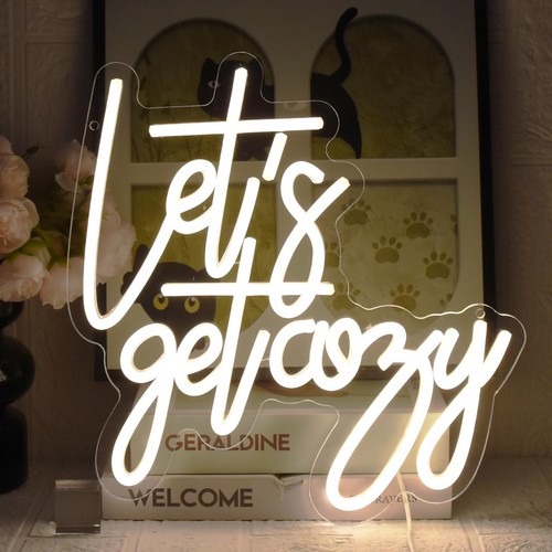 Insegna neon let get - let's,