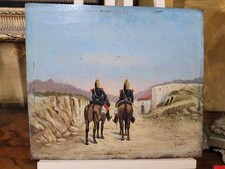 Dipinto su tavola " Cavalleria