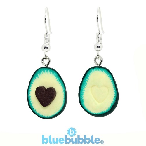 Orecchini cuore avocado - orecchini,
