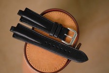 Cinturino in vitello nero