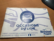 carnet d'entretien ESSENCE PEUGEOT SPORT 106 205 309 405 MI16 GTi 206 S16 2003