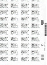 ITALIA-FRANCOBOLLI IN EURO DA 3,00(A)-2 FOGLI, 100 FRANCOBOLLI