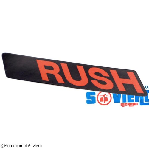 Targhetta adesiva rush - targhetta,