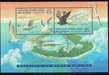 COCOS ISLANDS (KEELING) 1995 FAUNA UCCELLI FOGLIETTO  Cat.M.BK 14