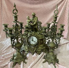 Trittico bronzo orologio - trittico,