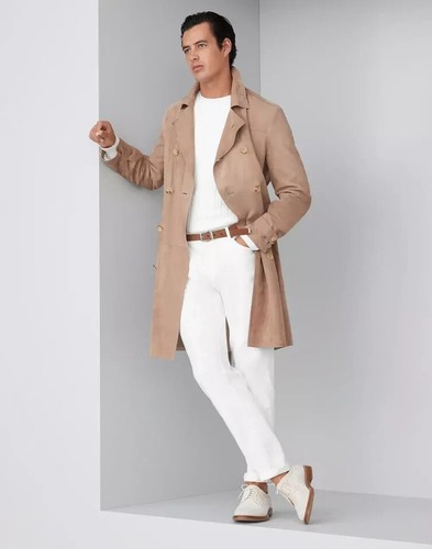 Trench coat uomo elegante