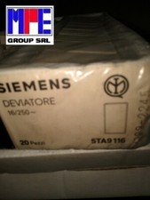 SIEMENS 5TA9116 DEVIATORE 10A  250V DELTA FUTURA  BIANCO