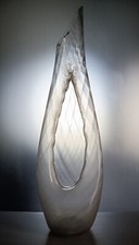 Vecchio Grande Vaso Soffiato Murano H Cm 50