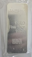 1 kg silver bar 999 Raiffeisen